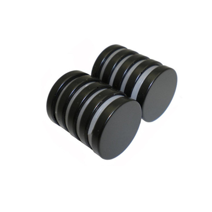 Strong High Quality N52 Super Strong Black Epoxy Disc Neodymium Magnet