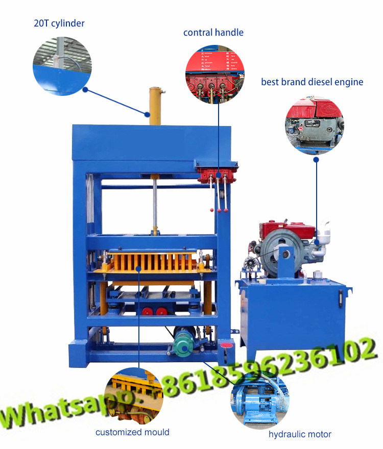 Best Performance Henry Qt4-30 Cement Block Making Machinery