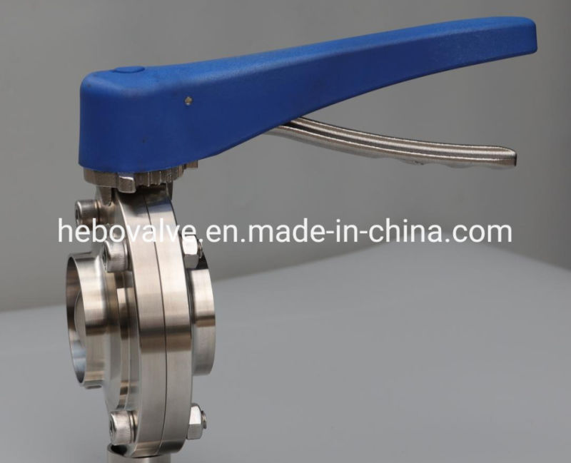 3A/SMS/DIN /ISO/Rjt/Idf Sanitary Stainless Steel Hygienic Butterfly Valves with EPDM Silicone Seal