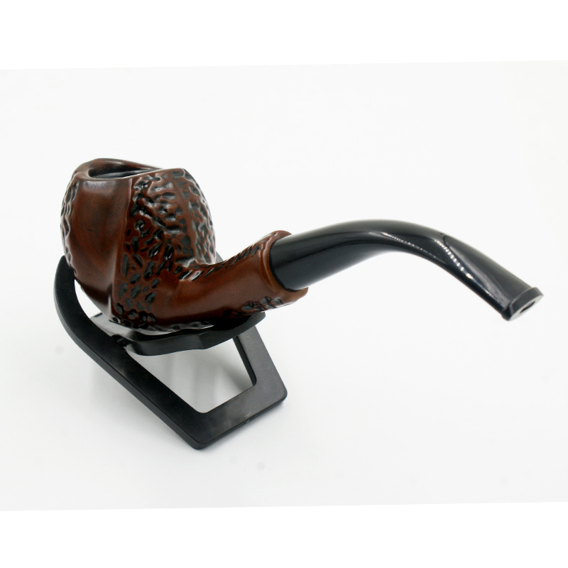 High Quality Wood Smoking Pipe with Resin Material