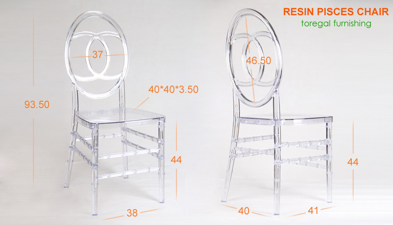 Transparent Acrylic Clear Transparent Resin Phoenix Pisces Dining Chairs