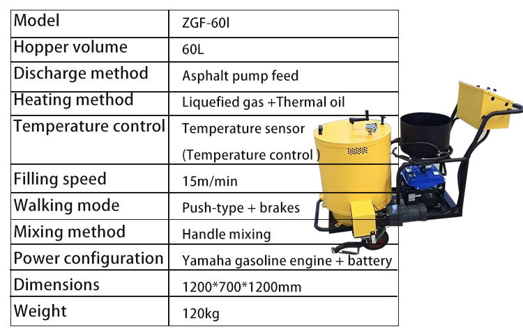 High Quality Asphalt Road Crack Sealing Machine for Asphalt Crack Repair