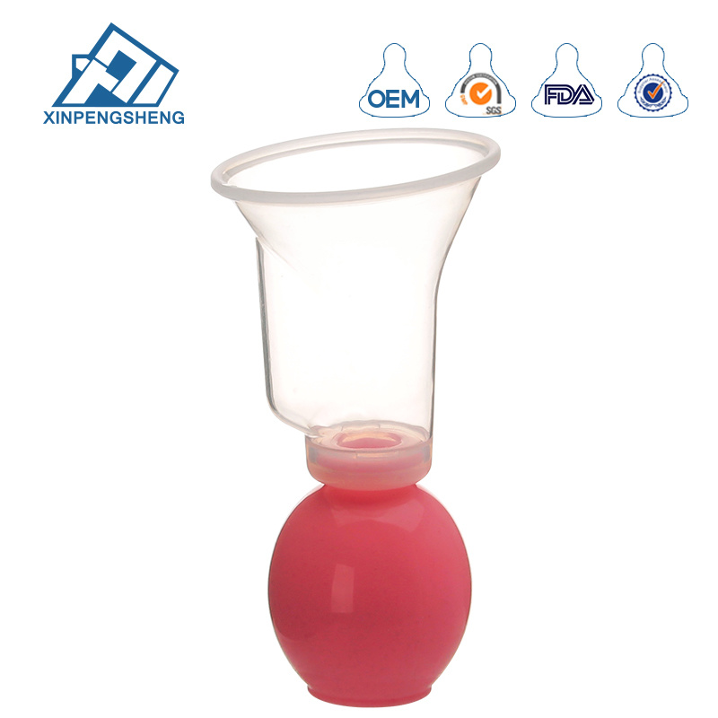 Good Selling Factory Red Breast Milk Saver Silicone Breast Pump