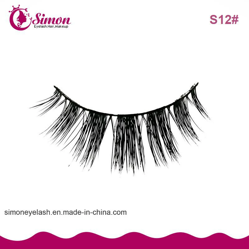 Customized Logo Fashion Natural Magnetic Eyelashes Without Glue