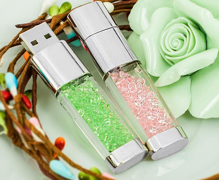 Hot Sell Crystal USB125MB-512GB Crystal USB Flash Drive