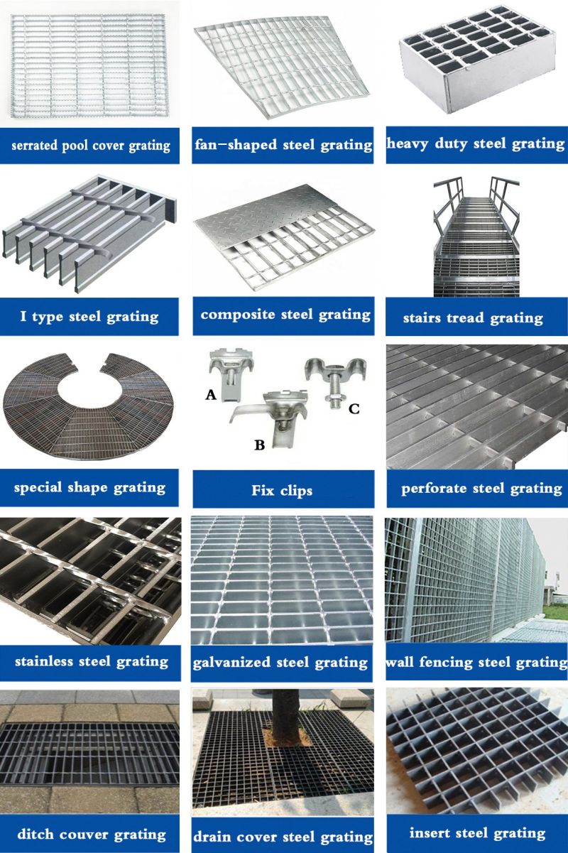 Floor Grating Construction Material/Steel Grating Factory