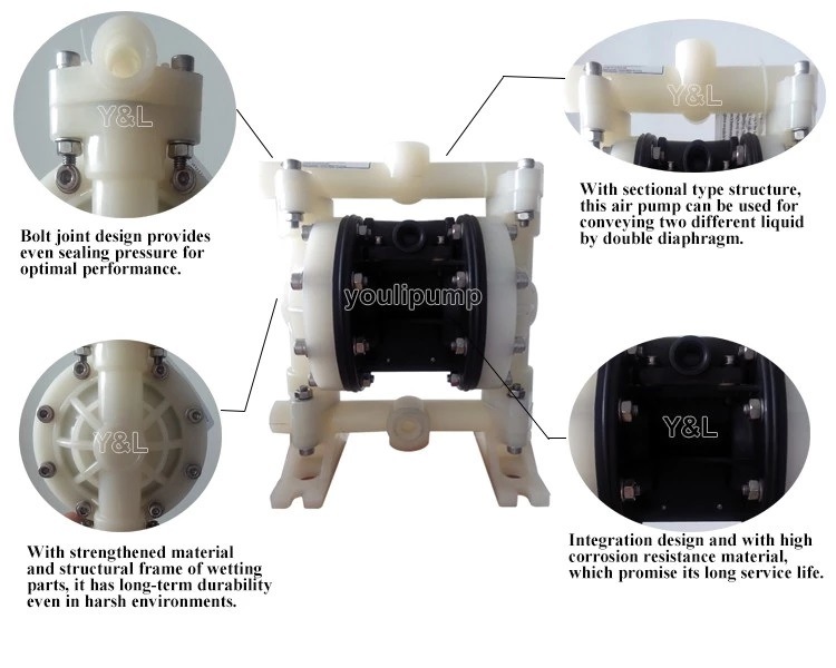 High Flow Chemical Use Air Operated Double Diaphragm Pump