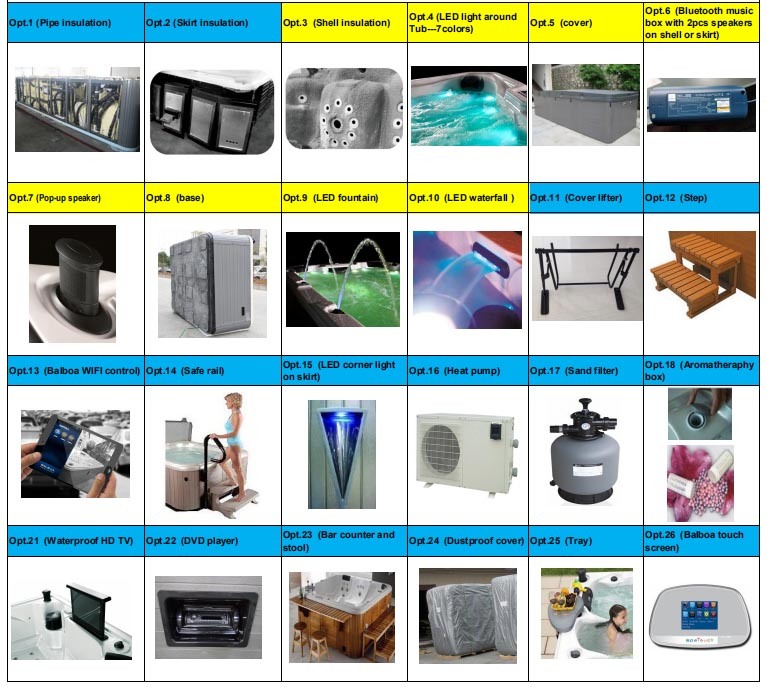 Sunrans Hot Sale 5 Person Outdoor Hot Tub SPA