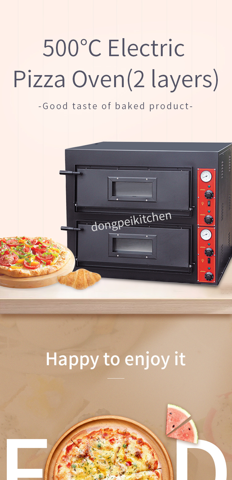 Hot Sale Commerical Electric Pizza Oven 2 Layer Pizza Baking Oven