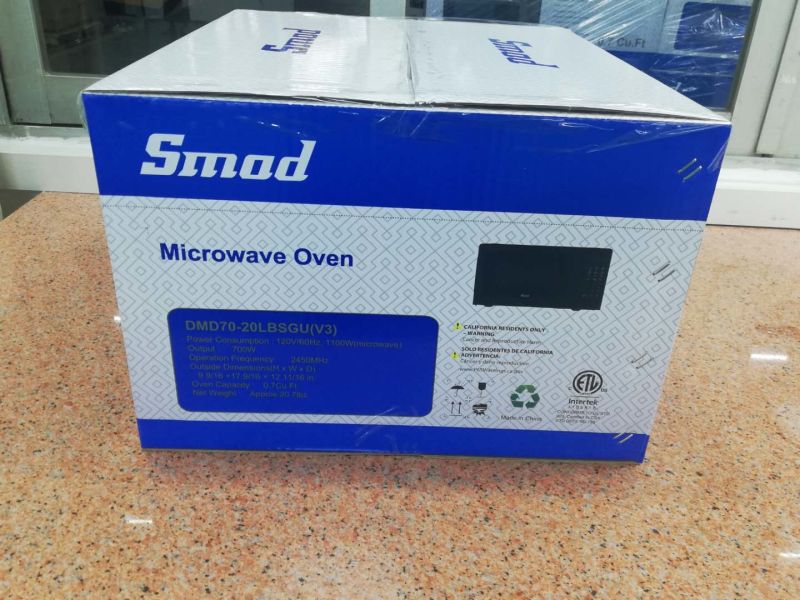 White 20L 700W Table Top Home Solo Mechanical Microwave Oven