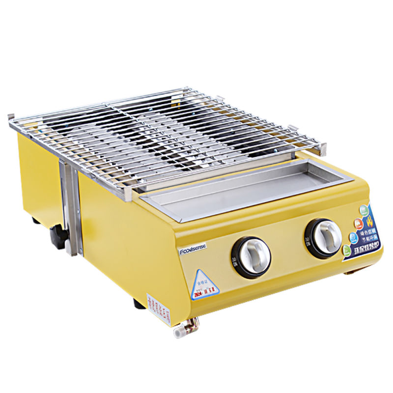 Indoor Gas BBQ Grill Stainless Steel Gas BBQ Oven /Smokeless LPG Gas Barbecue Oven