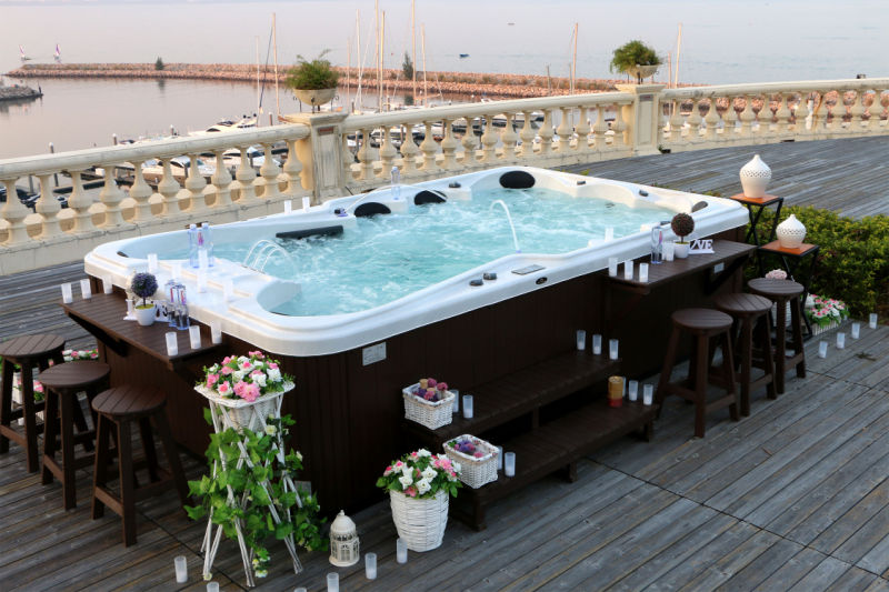 Factory Price Outdoor Hot Tubs SPA Family 9 People
