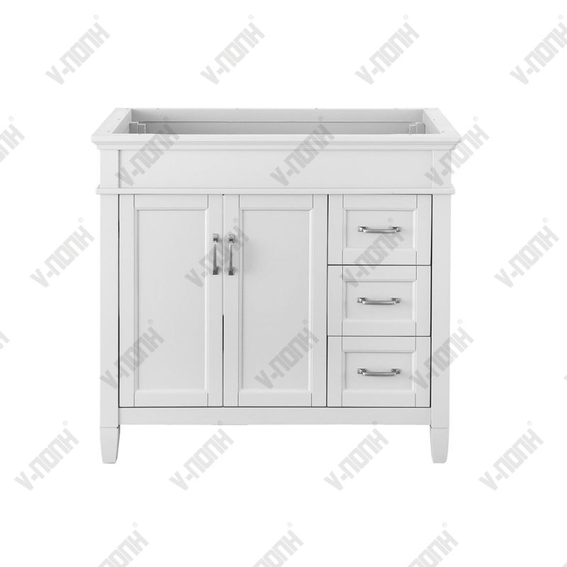 30 Inch Single Sink White Bathroom Vanity Combo