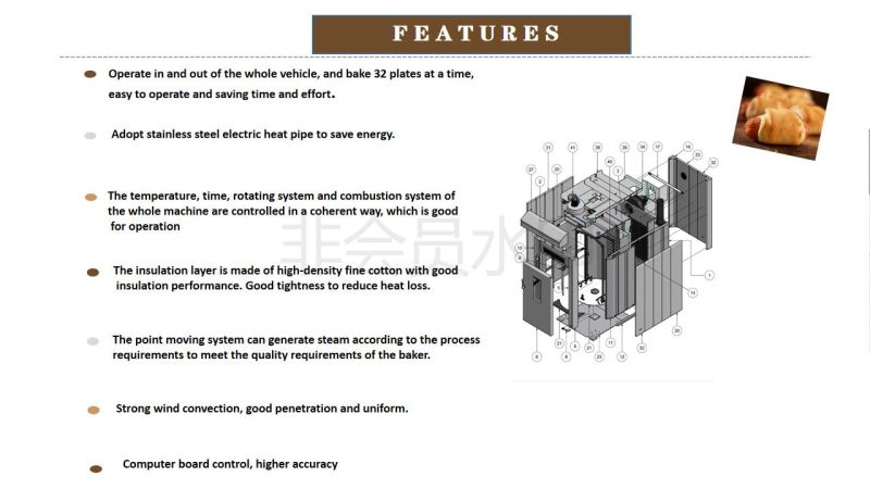 Commercial Bakery Convection Diesel Bakery Oven with Proofer/Cookies Baking Oven