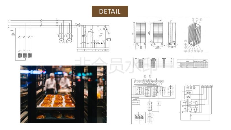 Commecial Baking Machine Bakery Rotary Convection Bread Baking Oven