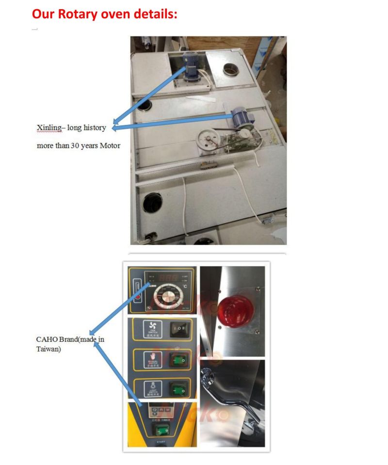 Hot Sale 64-Tray Gas Rotary Bread Bakery Oven Price