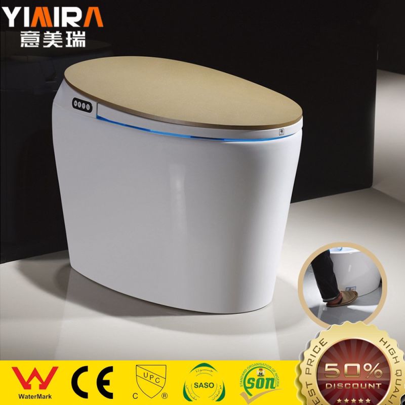 Hot Design Smart Toilet for Home Luxurious Golden Intelligent Toilet