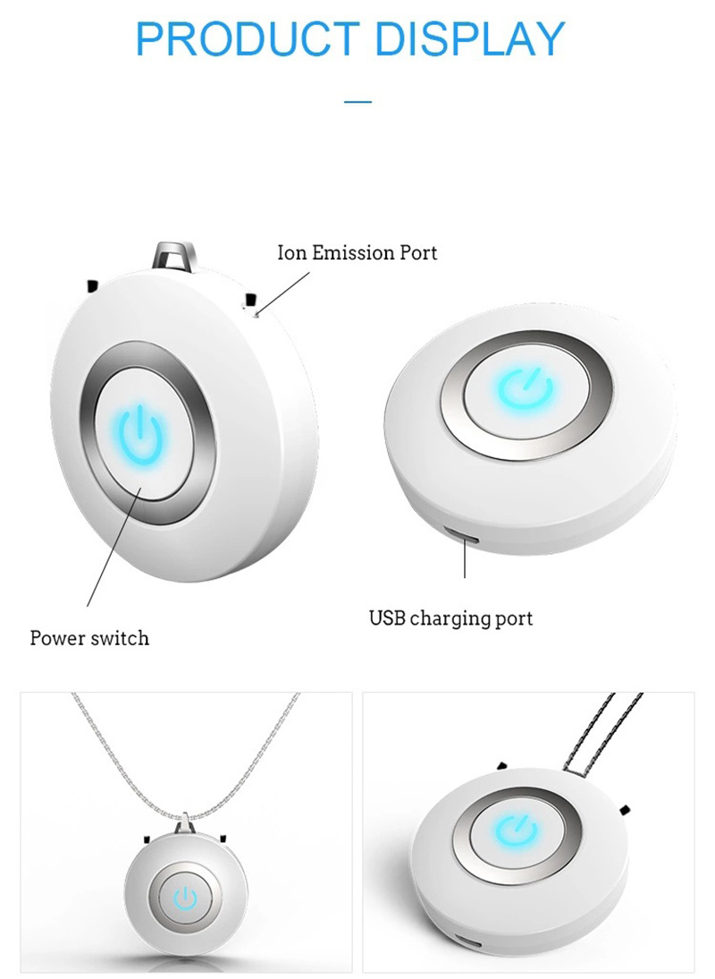 Mini Portable Wearable Anion Air Purifier