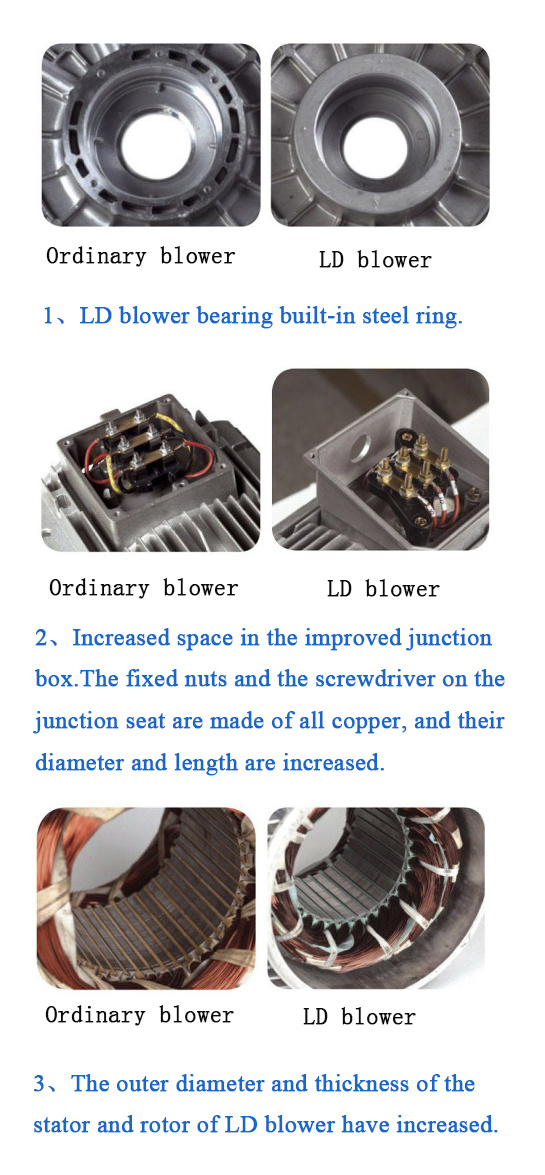 Air Blower with High Pressure Electric for Wastewater Treatment (LD030H43R25)