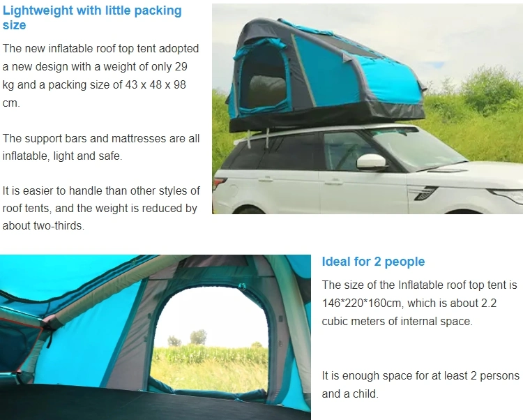 La familia de alta calidad de camping al aire libre Gran Carpa de la azotea de inflables