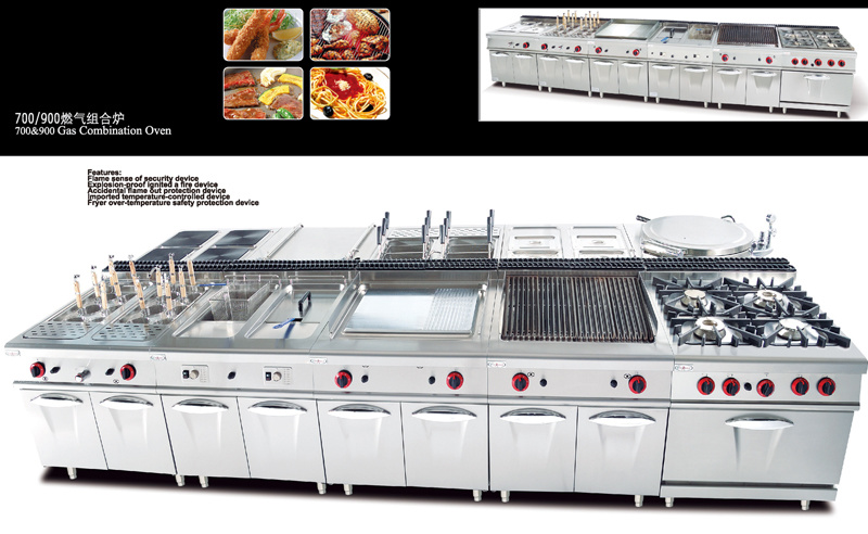 Gas Range with 4-Burner & Lava Rock Grill & Oven Ck01026011