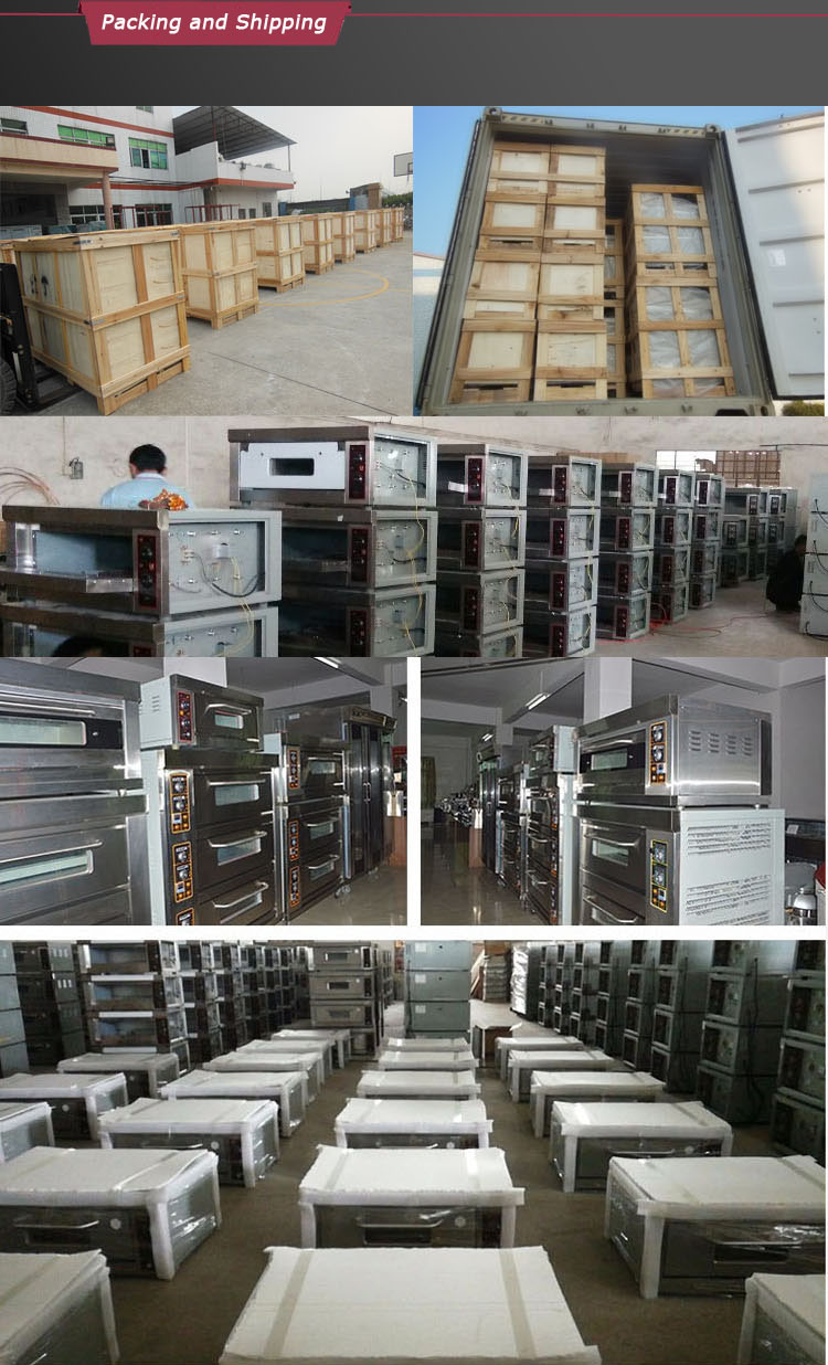 2 Decks 6 Trays Baking Bread /Pizza Gas Oven for Sale Gas Oven