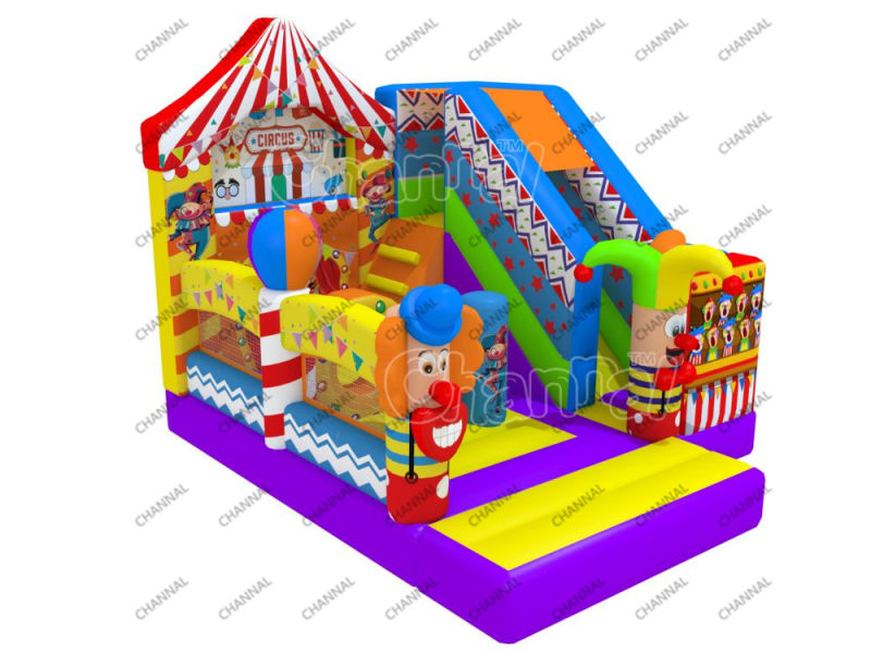Colorful Combo Bouncy Castle Bouncer Combo Jumper Inflatable Jumping Castle