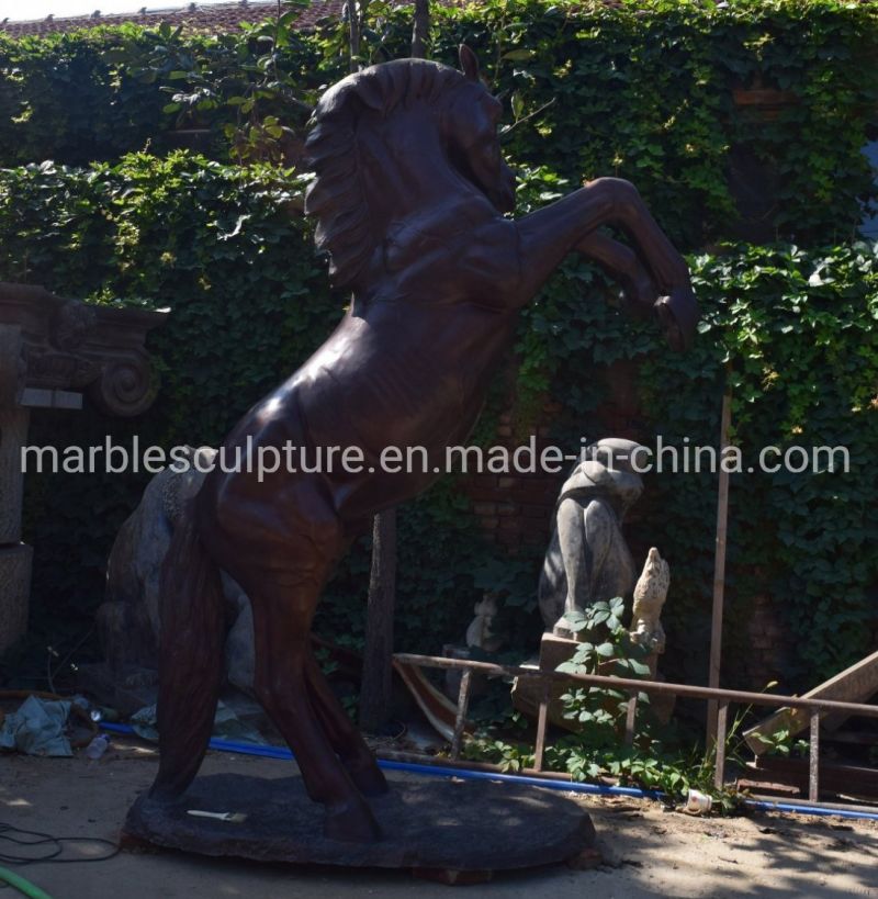 Metal Crafts Outdoor Life Size Bronze Horse Sculpture (B068)