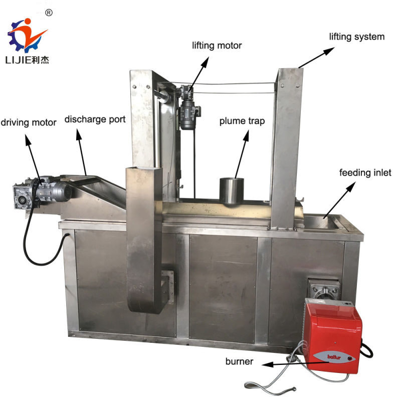 Automatic Peanut Groundnut Deep Fryer with Low Price