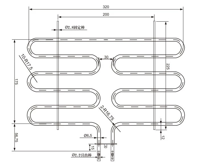 Electric Bake Oven Heating Element 415V