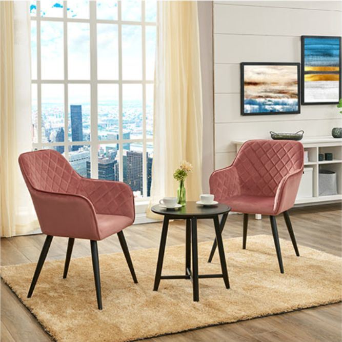 Wicks Furniture Rose Gold Bar Stool Chair Set Gold