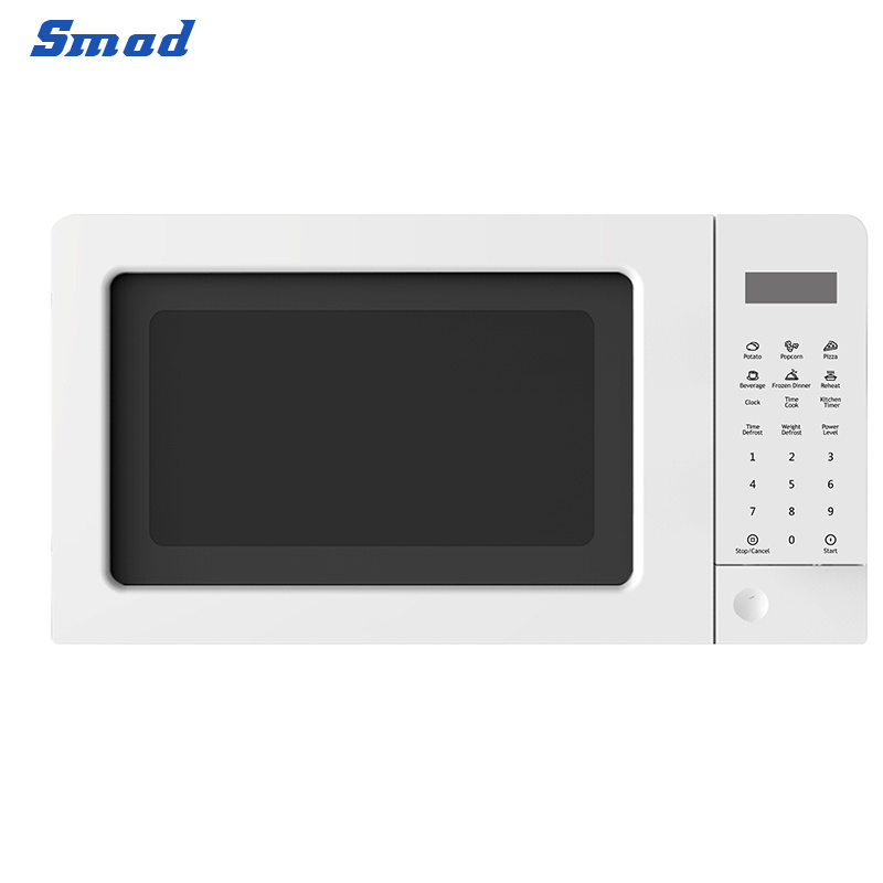 Smad 20L 0.7cuft Countertop White Black Digital Microwave Oven/ Microwaves