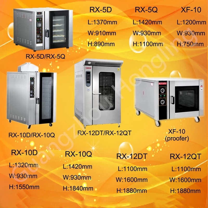 Hot Air Gas/Electric Convection Oven for Bakery