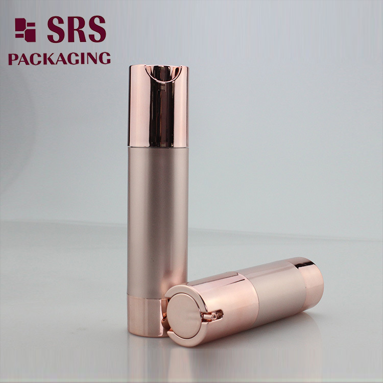 30ml 50ml Rose Gold Cosmetic Luxury Airless Bottle 15ml