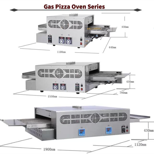 Commercial Pizza Maker Baking Oven Conveyor Belt Pizza Oven with CE