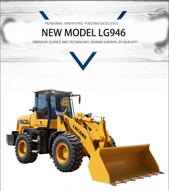 Hot Sale LG946 Lugong Compact Small Model New Design Wheel Loader