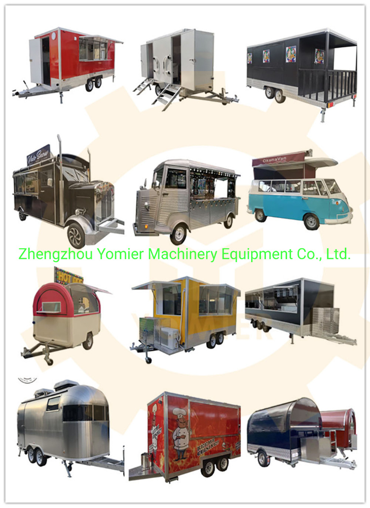 Small Type Mobile Hot Dog Fryer Food Cart
