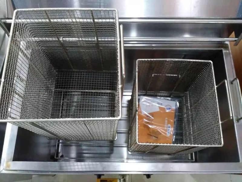 Electric Commercial Deep Chef Fryer with Double Twin Basket