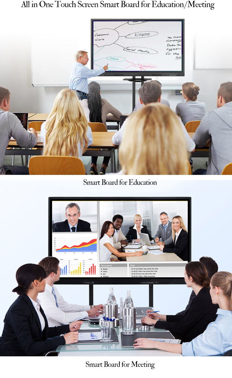 Hot Selling Smart Touch Screen Display Whiteboard for School Kids