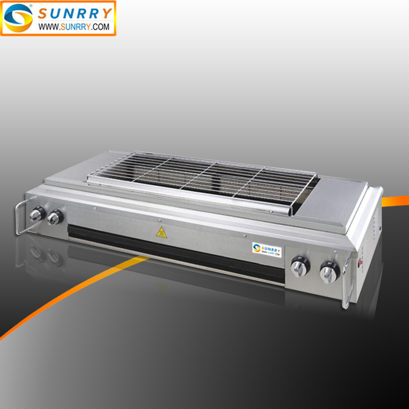 Stainless Steel Commercial Gas Conveyor Barbecue Grill Oven