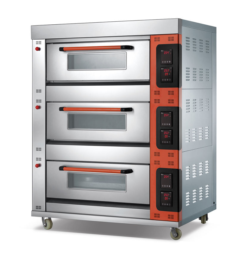 3 Deck 6 Trays Electric Baking Oven for Bakery Shop