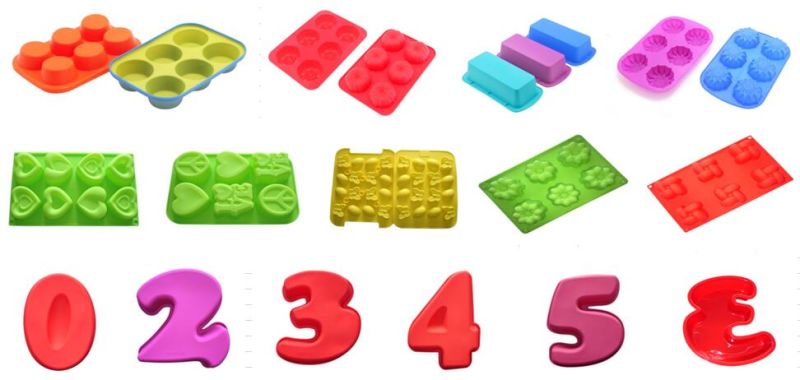 Amazon New Arrival Silicone Numbers Cake Molds Cake Baking Mold