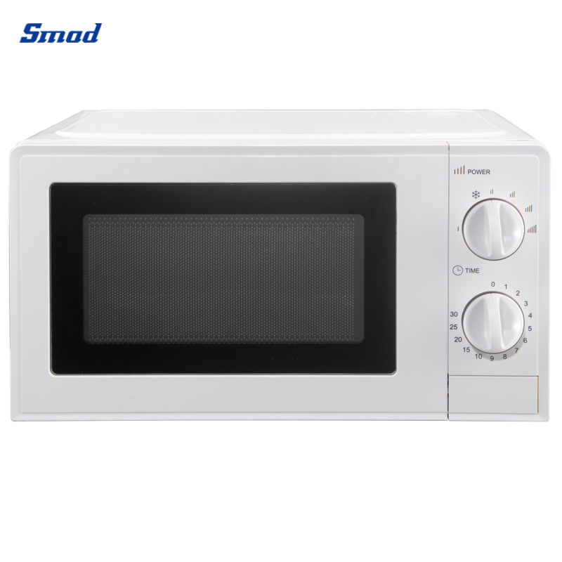 White 20L 700W Table Top Home Solo Mechanical Microwave Oven