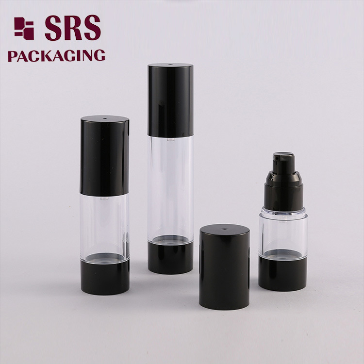 Rose Gold 50ml Square Airless Rotary Empty Bottle for Skincare