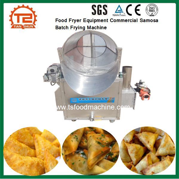 Food Fryer Equipment Commercial Samosa Batch Frying Machine