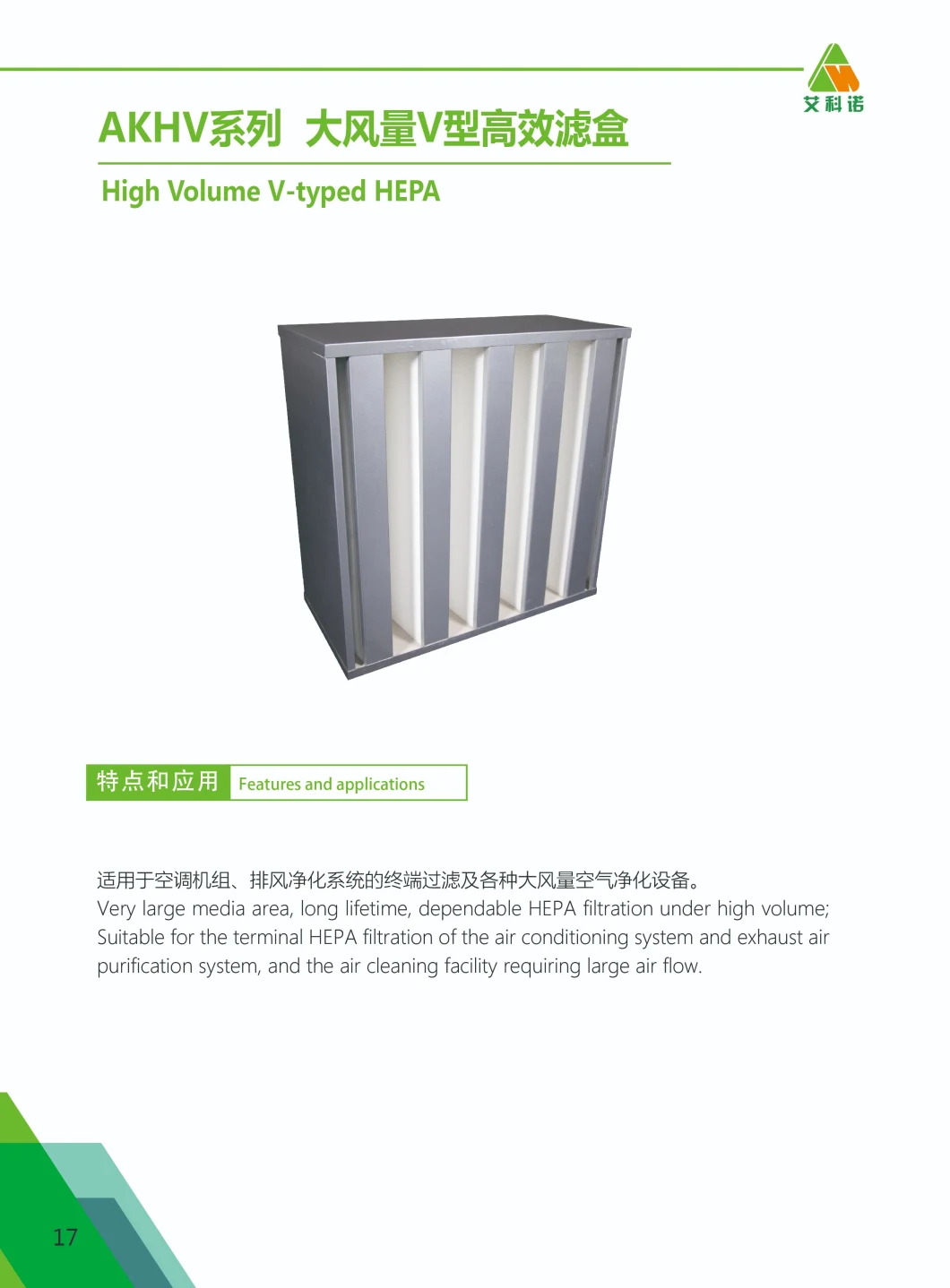 Compact de HEPA H13, H14 purificador de aire para limpiar la habitación Aire acondicionado