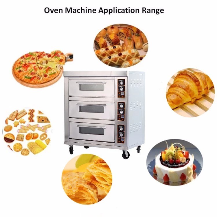 Junjian Commercial Automatic Bakery Bread Gas Pizza Oven Deck Oven