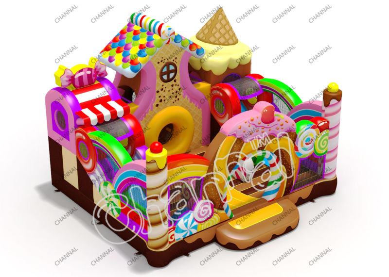 Colorful Combo Bouncy Castle Bouncer Combo Jumper Inflatable Jumping Castle