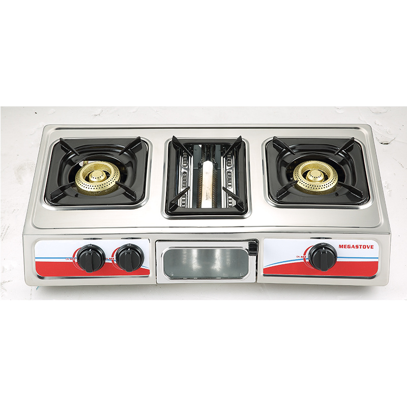 Maldives 3 Burner Barbecue BBQ Stove Oven Stove Gas Stove