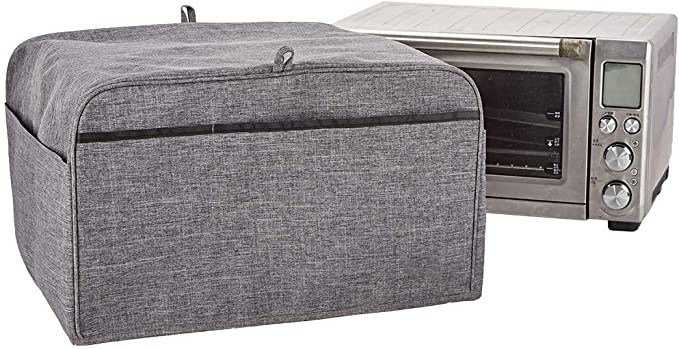 Toaster Oven Dust Cover with Accessory Pockets Compatible with Breville Toaster Oven Air Fryer